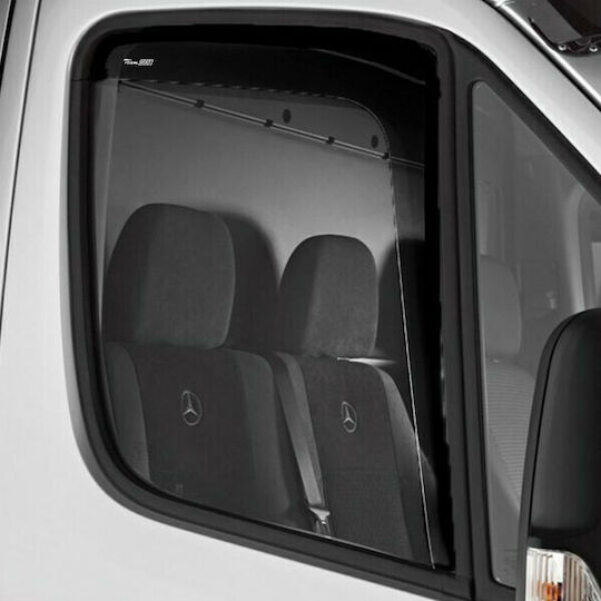 Heko Set of Windbreakers Front Car Dark Fime for Mercedes-Benz E Class 2pcs