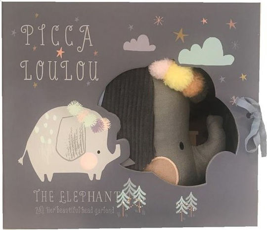 Picca & Loulou Λούτρινο Ελεφαντάκι Picca Loulou 18 εκ.