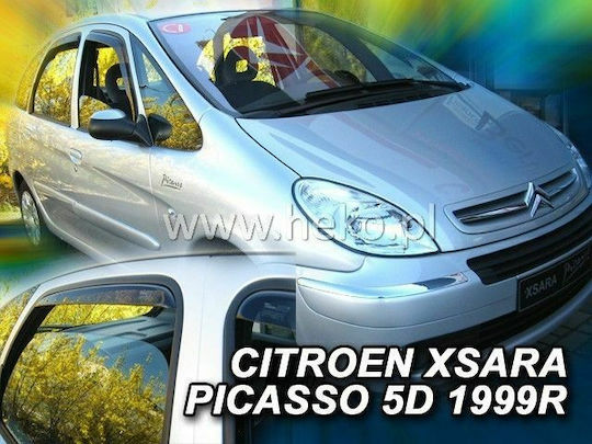 Heko Set deflectoare de vânt Dark Fime pentru Citroen Xsara 2buc