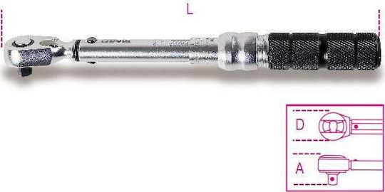 Beta Cheie dinamometrică Caroiaj 1/4" Cuplu 1-5 Nm 605E/5
