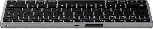 Satechi Slim X1 Ασύρματο Bluetooth Πληκτρολόγιο Αγγλικό US Συμβατό με Mac Γκρι