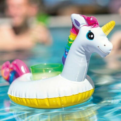Intex Kids Inflatable Floating Drink Holder Unicorn White 3pcs