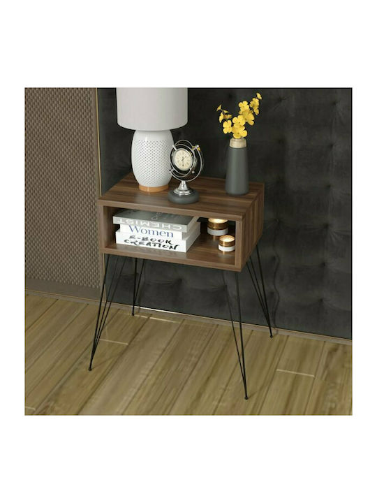 Nachttisch Naida Walnut Black 45x30x59cm