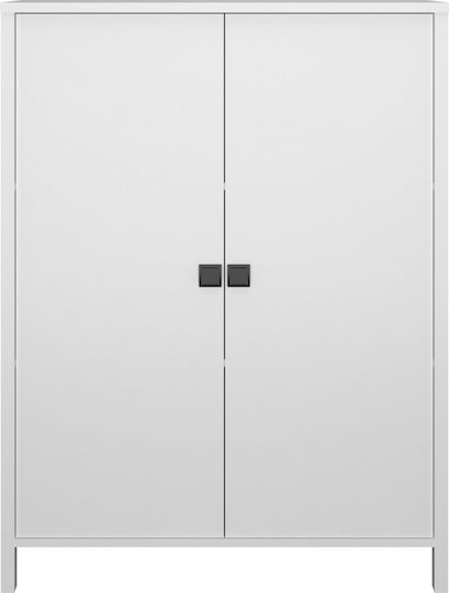 Μπουφές Marocco Ξύλινος Λευκό 99x37x130.5cm