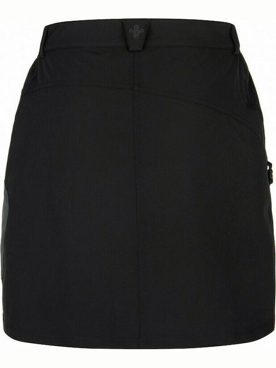 Kilpi Ana High Waist Mini Skirt in Black color