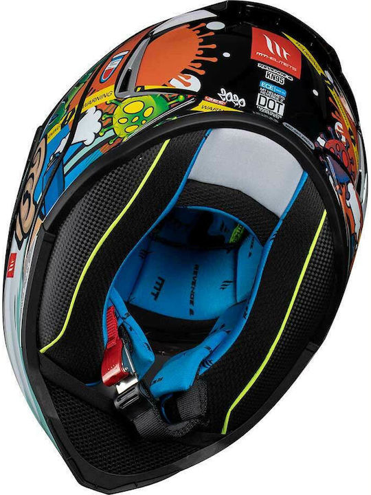 MT Revenge 2 KN95 Gloss Pearl Black Motorcycle Helmet Full Face DOT / ECE 22.05 1450gr