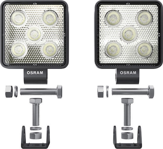 Osram Cube VX70-WD Τετράγωνοι Προβολείς Αυτοκινήτου LED Universal 12V 24W 43cm 2τμχ