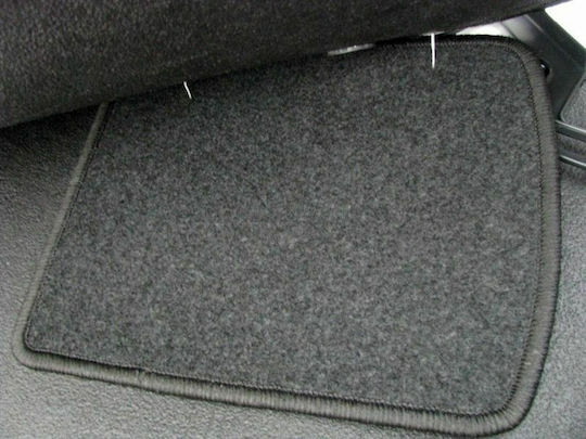 Petex Μπροστινά Πατάκια 2τμχ για Peugeot 807 Fiat Ulysse Citroen C8 2002 Μαύρα