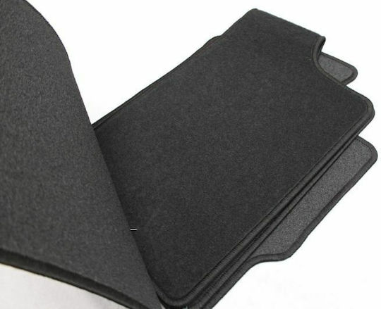 Petex Satz Vorder- und Hintermatten 3Stück aus Teppichboden für Toyota Yaris 2011+ Schwarz