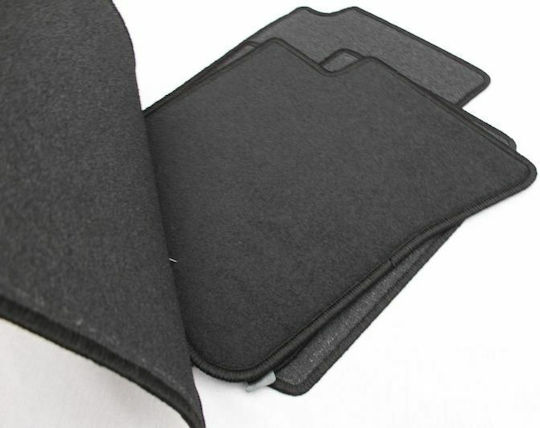 Petex Satz Vorder- und Hintermatten 4Stück aus Teppichboden für Toyota Yaris 1999-2005 Schwarz