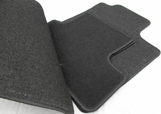 Petex Satz Vorder- und Hintermatten 4Stück aus Teppichboden für Renault Megane 2016 Schwarz