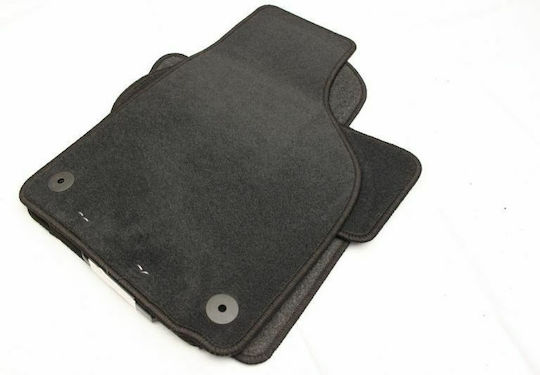 Petex Satz Vorder- und Hintermatten 4Stück aus Teppichboden für Skoda Octavia 2008-2013 Schwarz