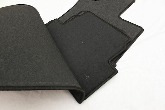 Petex Satz Vorder- und Hintermatten 4Stück aus Teppichboden für Nissan Qashqai 2007-2014 Schwarz