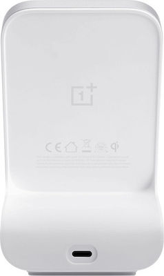 OnePlus Ασύρματος Φορτιστής (Qi Pad) 50W Λευκός (Warp Charge 50)