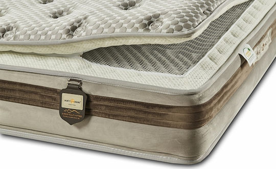 Matt & More Ice Silk Double Anatomic Saltea 140x190x32cm cu Suprapozabil