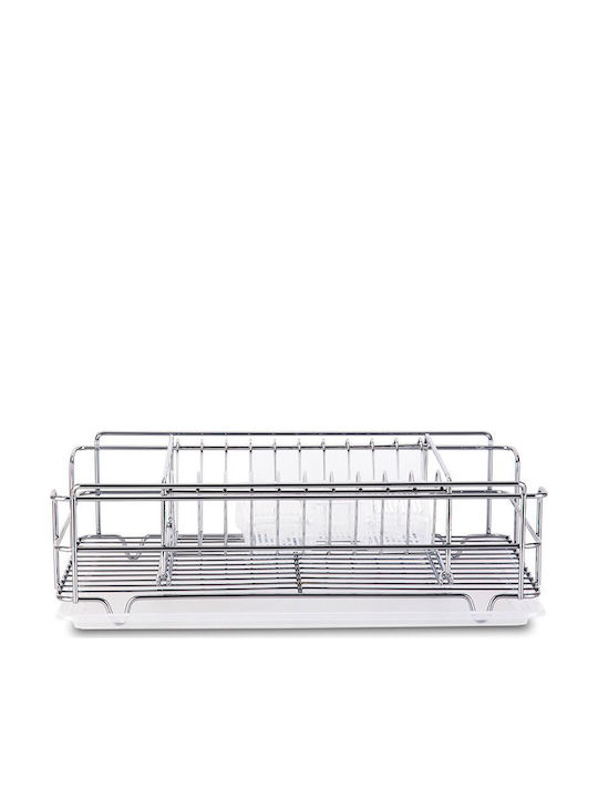 Tekno-Tel Metallic Silver Sink Strainer 48x33x25cm
