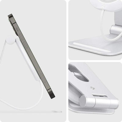 Spigen MagFit Βάση Φόρτισης MagSafe σε Λευκό χρώμα