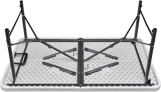 Tisch Zusammenklappbar Weiß 122x60x74cm