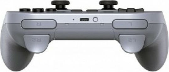 8Bitdo Pro 2 Ασύρματο Gamepad για Android / PC / Switch Gray Edition