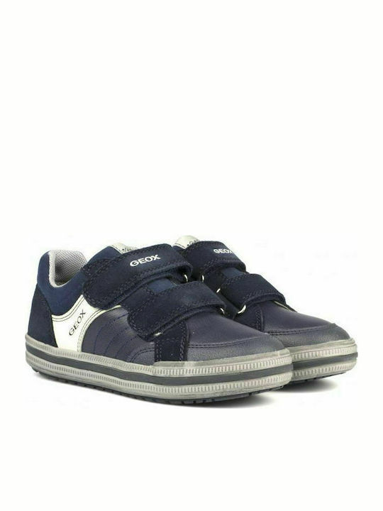 Geox Παιδικά Sneakers Ανατομικά με Σκρατς για Αγόρι Navy Μπλε