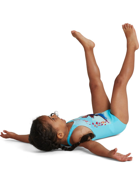 Speedo Digital Placement Kinder Badeanzug Einteilig Schulung Blau 8-07970-G034