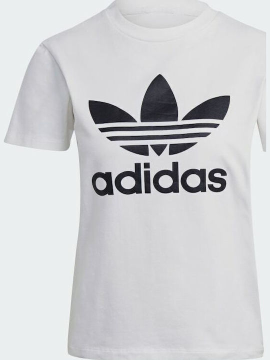 Adicolor Classics Trefoil Women's Athletic T-shirt Striped White