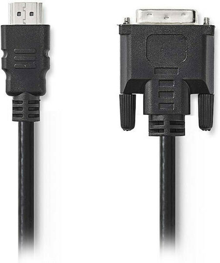 Nedis Cablu DVI-D - HDMI de sex masculin 3m Negru (CCGP34800BK30)