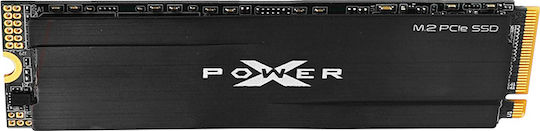 Silicon Power PCIe Gen 3x4 XD80 SSD 1TB M.2 Type with PCI Express 3.0 Connection and Heatsink SP001TBP34XD8005