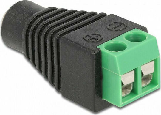 DeLock Βύσμα 3.5mm Jack female Μαύρο 66730