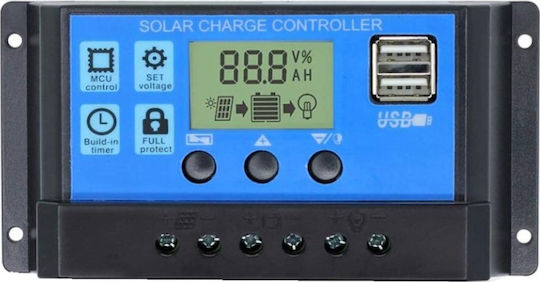 Optum PWM 40A Dual USB Solar Panel Battery Regulator Ρυθμιστής Φόρτισης 24V 40A