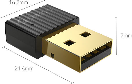 Orico BTA-508 USB Bluetooth 5.0 Adapter με Εμβέλεια 20m