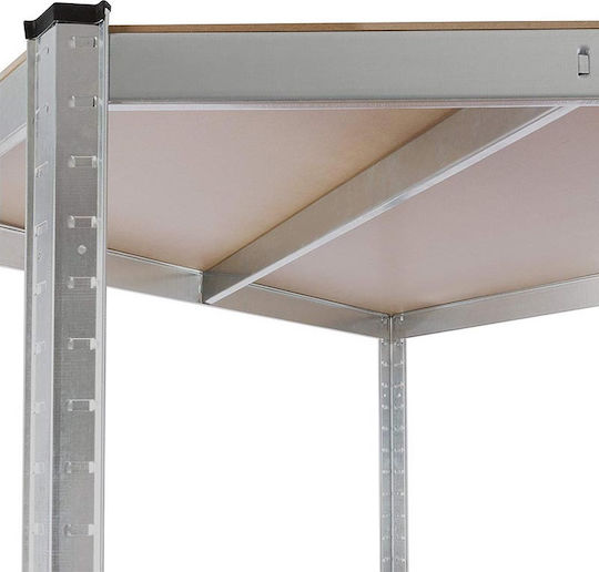 Vesta Corner Dexion Galvanized Shelf 90x90x180cm With 5 Shelves Total Load Capacity 875kg