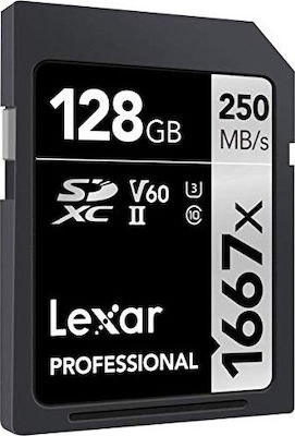 Lexar Professional 1667x SDXC 128GB Klasse 10 U3 V60 UHS-II