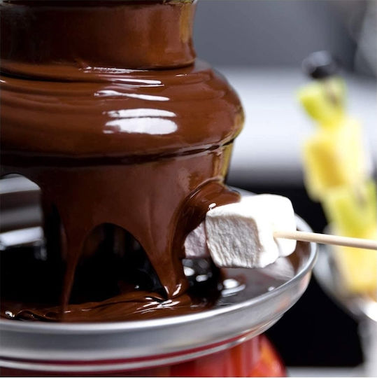 Cecotec Fun Chocolicious Συντριβάνι Σοκολάτας με 3 Επίπεδα 500gr Κόκκινο