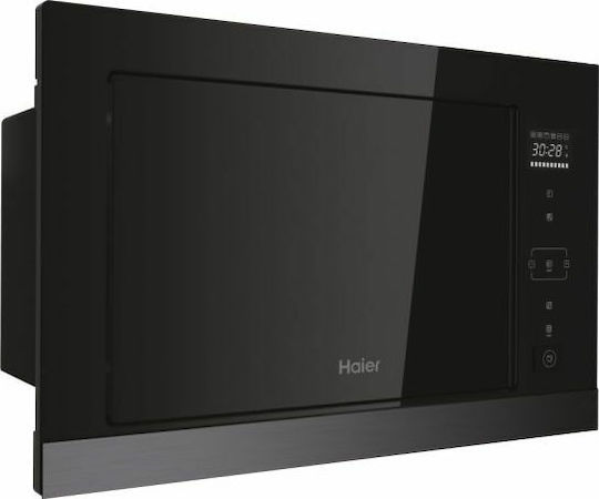 Haier HOR38G5FT Εντοιχιζόμενος Φούρνος Μικροκυμάτων με Grill 28lt Μαύρος