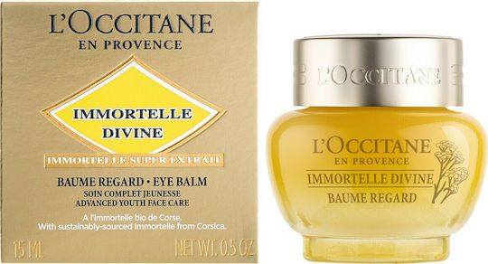 L'Occitane Immortelle Divine Eye Balm for Moisturizing Dark Circles and Eye Bags 15ml
