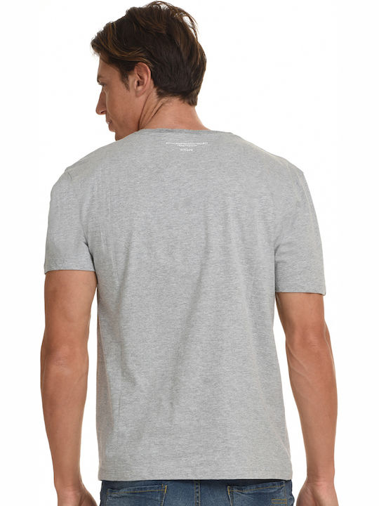 Biston Herren T-Shirt Kurzarm Gray