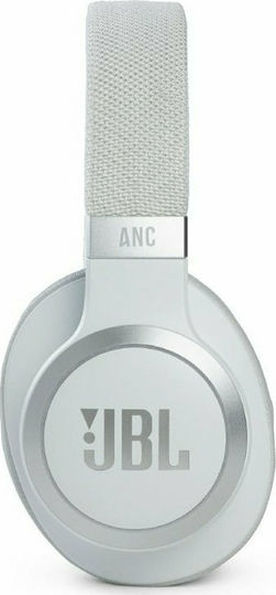JBL Live 660NC Wireless / Wired Over Ear Headphones with 50 hours of Operation and Quick Charge White