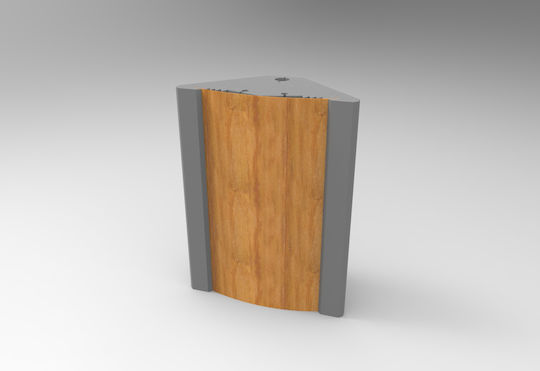 Alphacoustic Polyfon BT Bassfalle (4Stück) 45cm x 20cm x 500mm in Gray Farbe