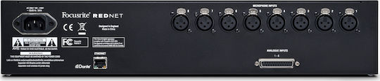 Focusrite Rednet 4 Εξωτερική Επαγγελματική Κάρτα Ήχου με Σύνδεση PCI, Ethernet