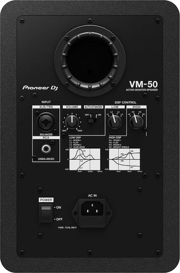 Pioneer DJ VM-50 Ηχείo Studio Monitor 5.25" 30W (Τεμάχιο) Μαύρο