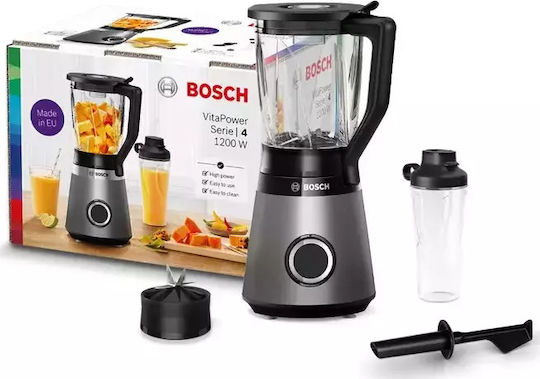 Bosch Serie 4 Блендери с Стъклена Каната 1,5 л 1200W Сребрист