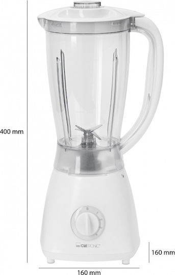 Clatronic UM 3470 Μπλέντερ με Πλαστική Κανάτα 1.5 lt 500W Λευκό