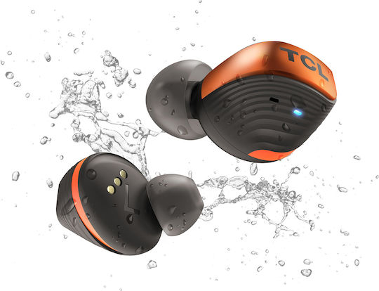 TCL ACTV500 In-ear Bluetooth Handsfree Ακουστικά με Αντοχή στον Ιδρώτα και Θήκη Φόρτισης Copper Dust