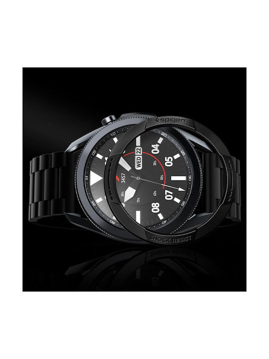 Spigen Chrono Shield Protecție Bezel în culoarea Negru pentru Galaxy Watch 3 45mm - Ceas Galaxy Watch 3 45mm