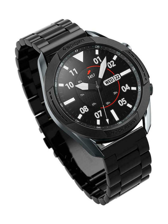 Spigen Chrono Shield Protecție Bezel în culoarea Negru pentru Galaxy Watch 3 45mm - Ceas Galaxy Watch 3 45mm
