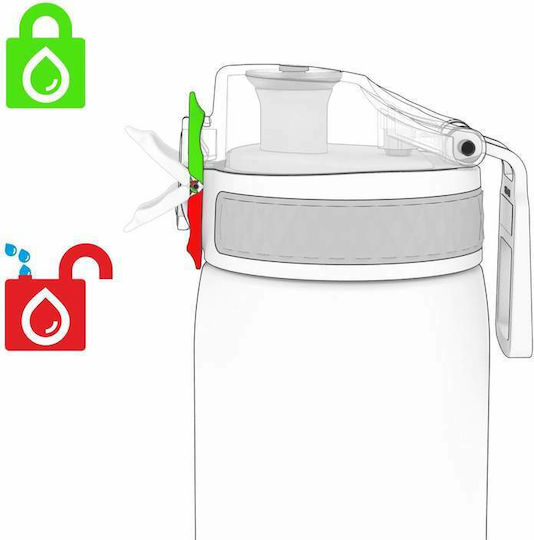 Ion8 Sport Slim Kids Water Bottle Plastic Non Spill Orange 600ml