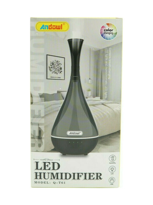 Andowl LED Устройство за ароматерапия Ултразвуков Кафяв Q-T61