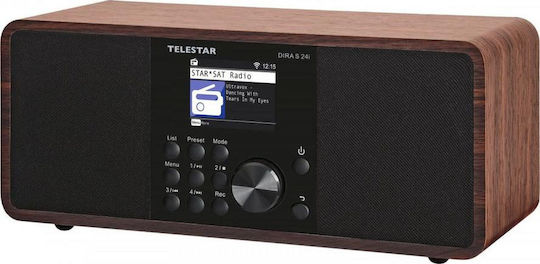 TELESTAR DIRA S 24i Cu alimentare la rețea DAB+ cu Bluetooth și USB Maro