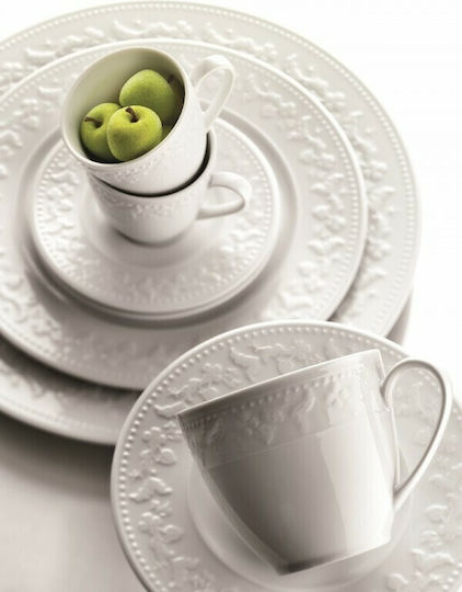Oriana Ferelli Kea Serving Platter made of Porcelain White with Diameter 30cm